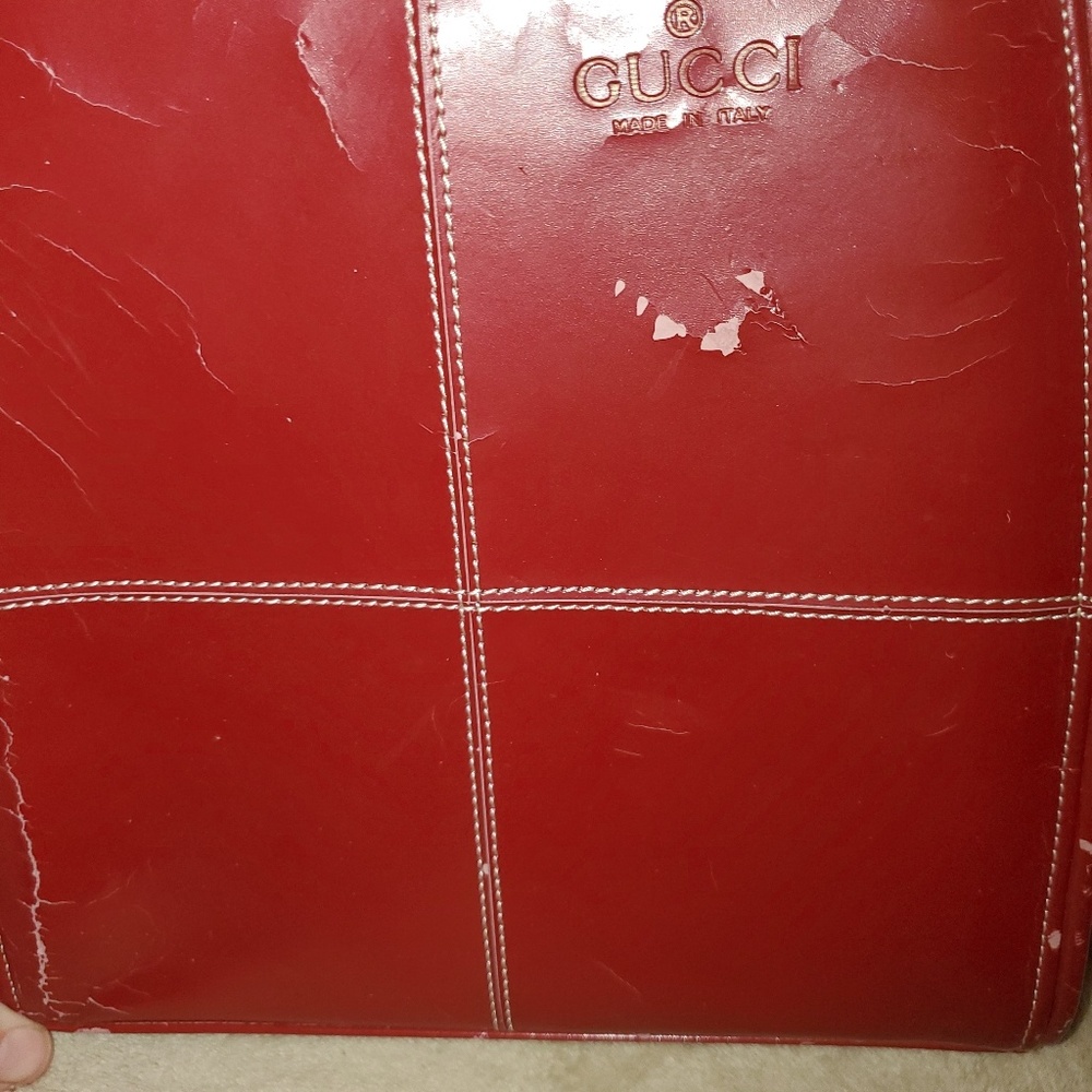 Gucci. Dark Red Hard Purse